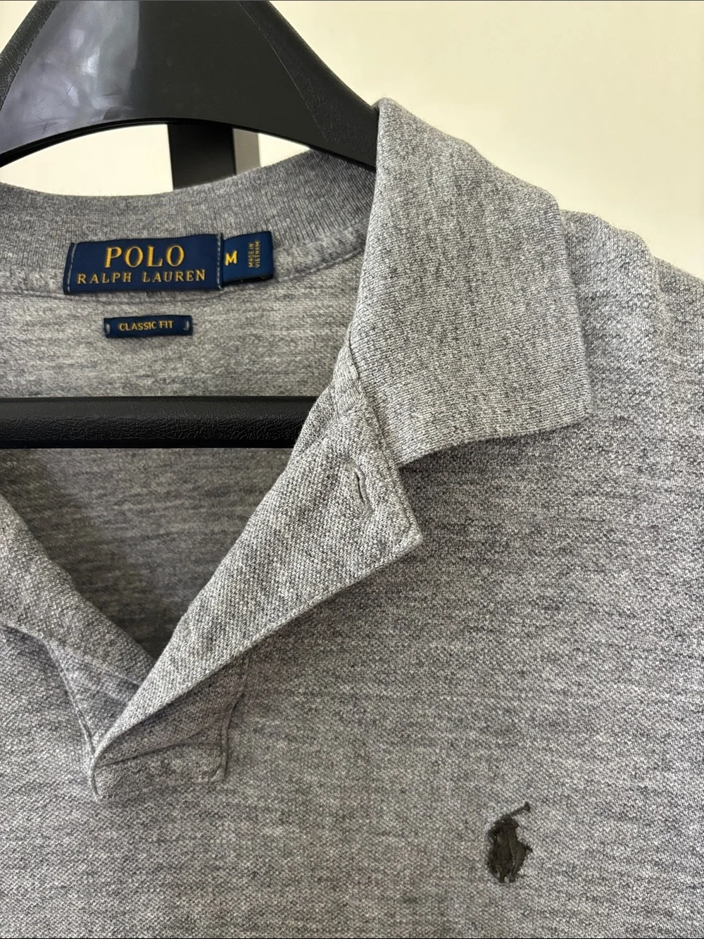 Polo by Ralph Lauren Heather Grey Short Sleeve Polo